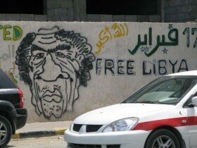 Free Libya Graffiti